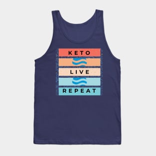 Keto, Live, Repeat Tank Top